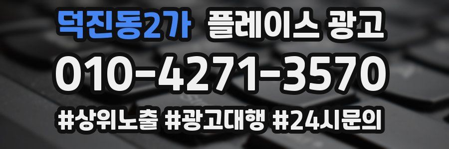 덕진동2가 플레이스 광고