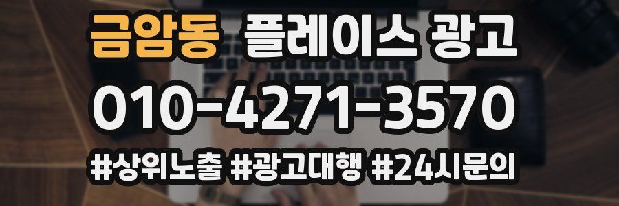 금암동 플레이스 광고
