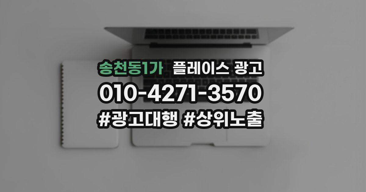 송천동1가 플레이스 광고