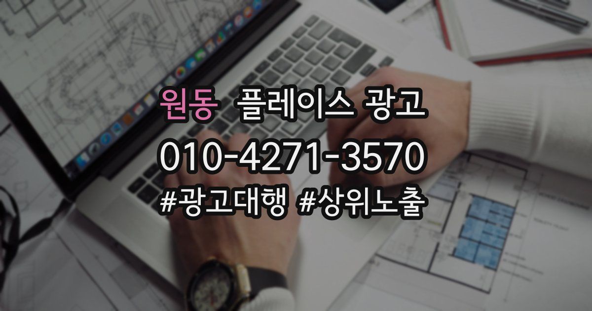 원동 플레이스 광고