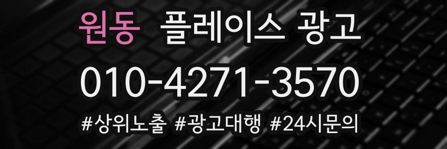 원동 플레이스 광고