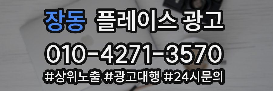 장동 플레이스 광고