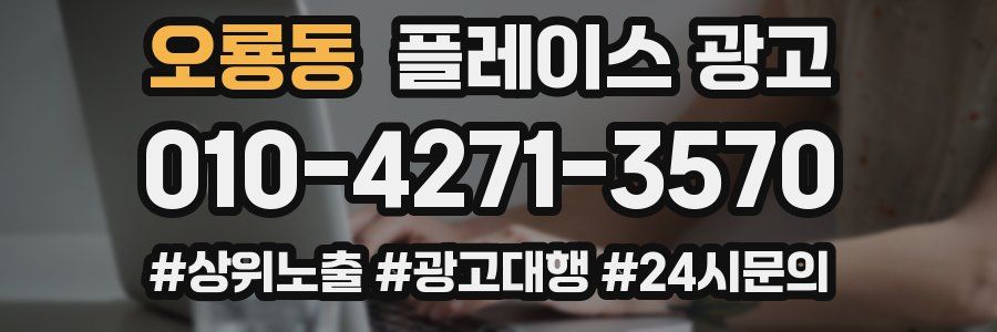 오룡동 플레이스 광고