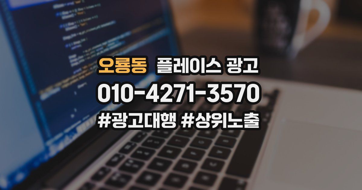 오룡동 플레이스 광고