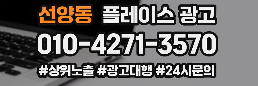 선양동 플레이스 광고