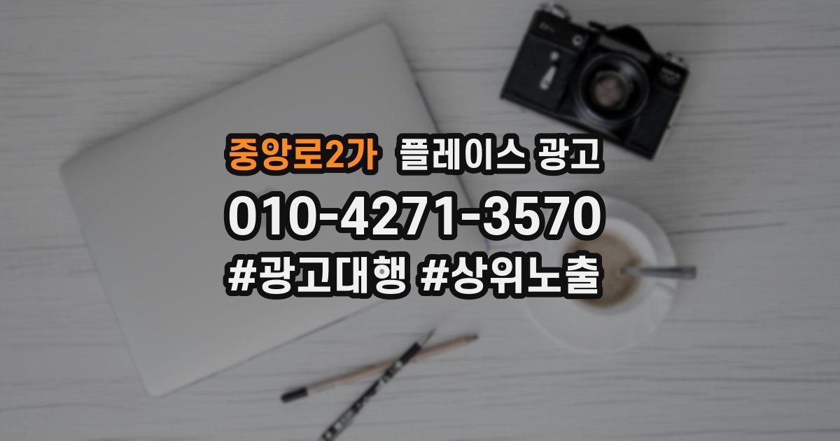 중앙로2가 플레이스 광고