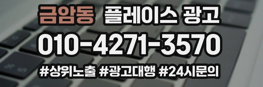 금암동 플레이스 광고