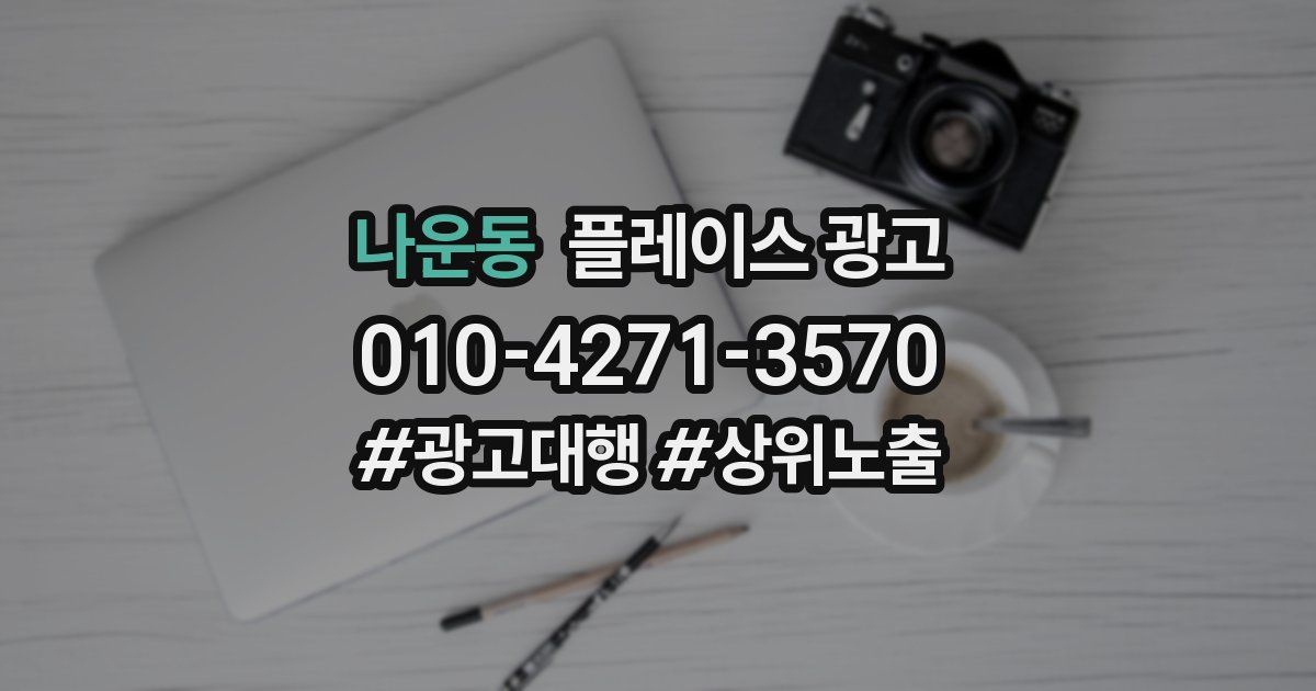 나운동 플레이스 광고