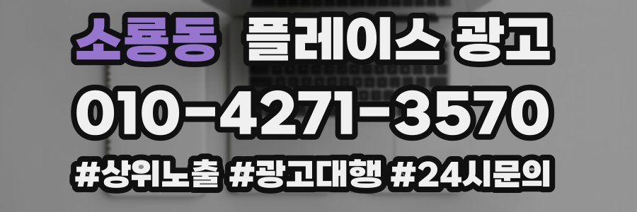 소룡동 플레이스 광고