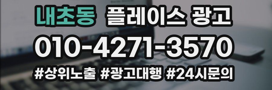 내초동 플레이스 광고