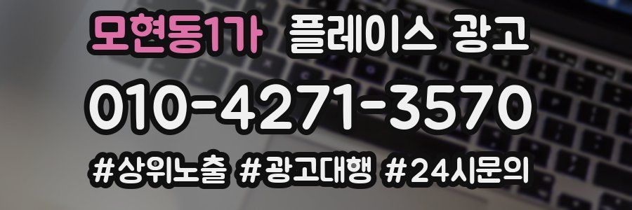 모현동1가 플레이스 광고