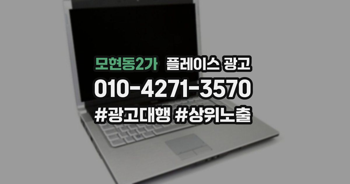 모현동2가 플레이스 광고