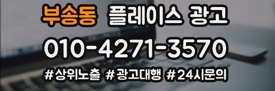 부송동 플레이스 광고