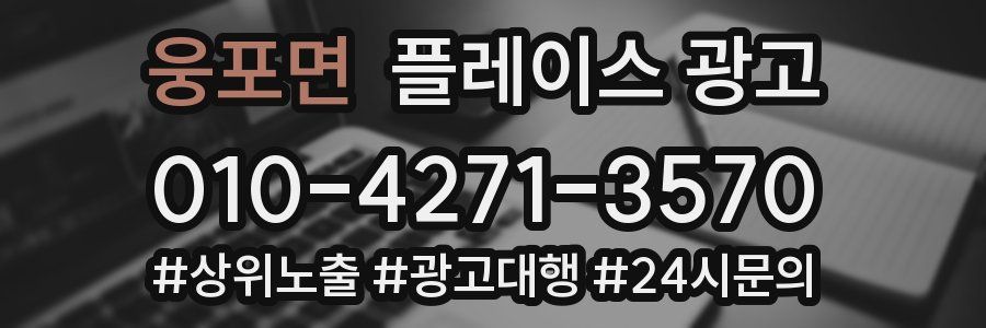 웅포면 플레이스 광고