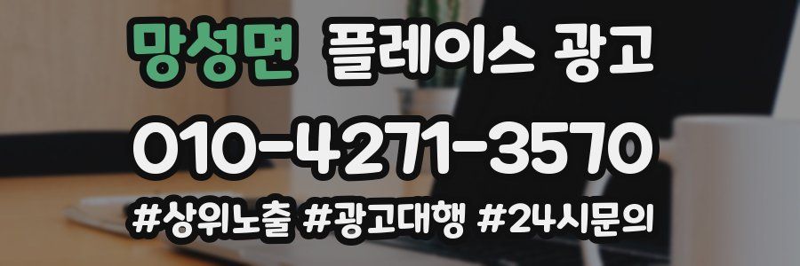 망성면 플레이스 광고