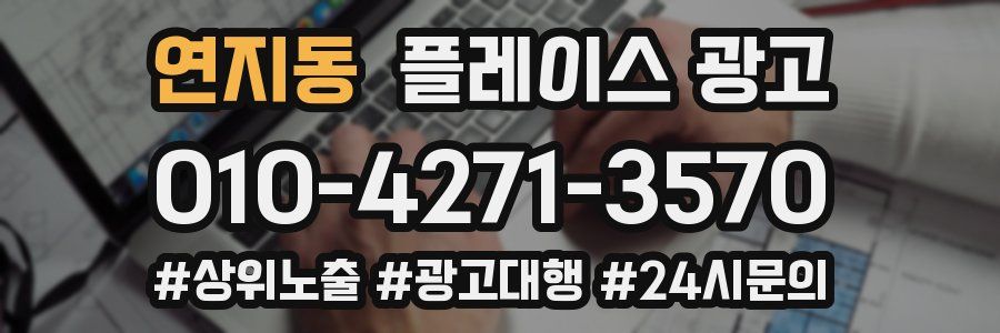 연지동 플레이스 광고