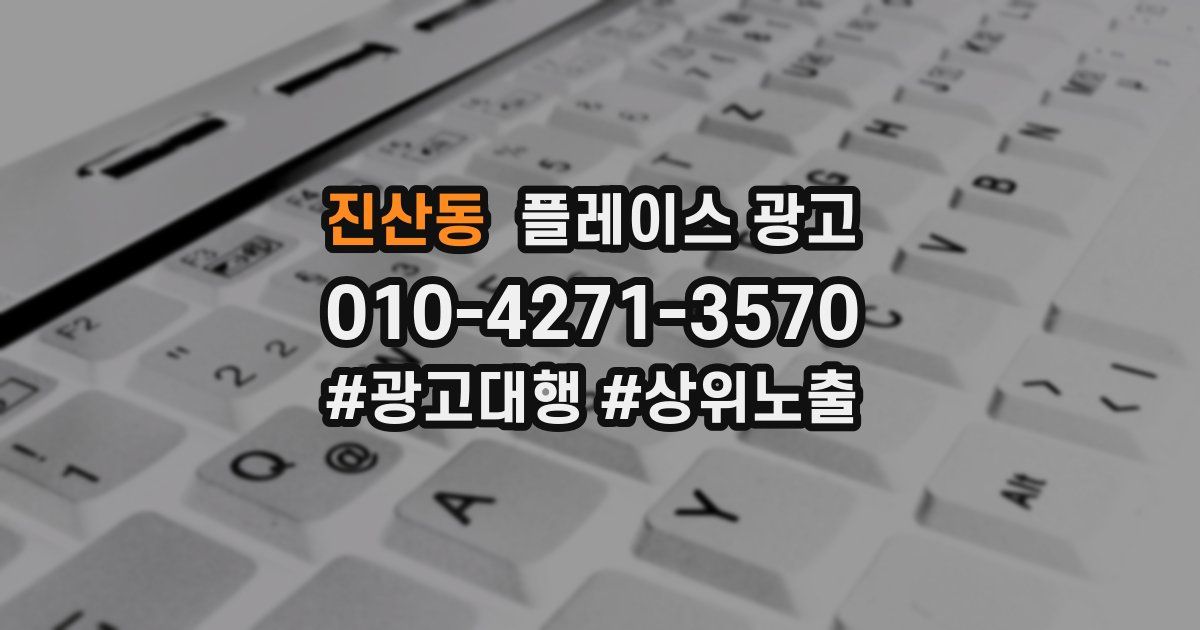 진산동 플레이스 광고