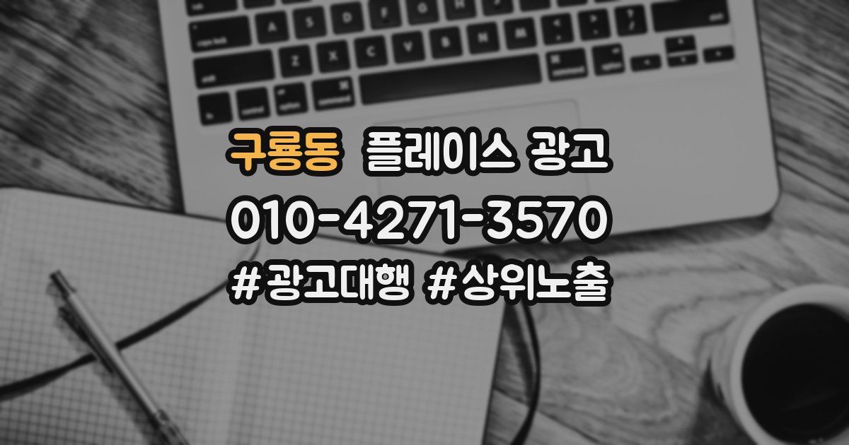 구룡동 플레이스 광고