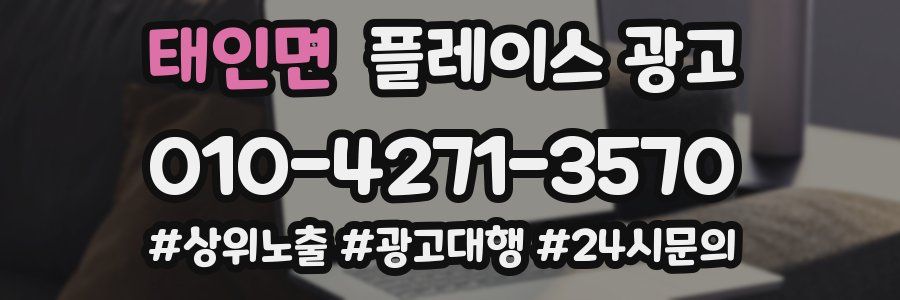 태인면 플레이스 광고