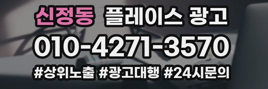 신정동 플레이스 광고
