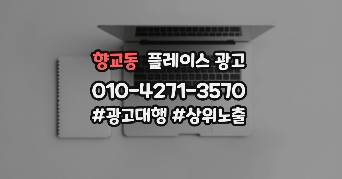 향교동 플레이스 광고