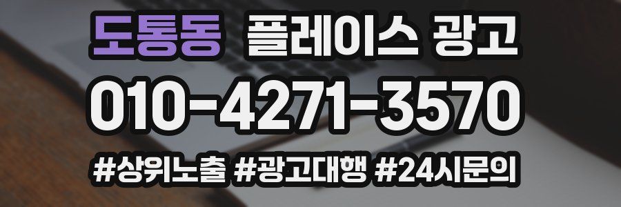 도통동 플레이스 광고