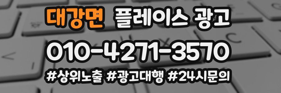 대강면 플레이스 광고