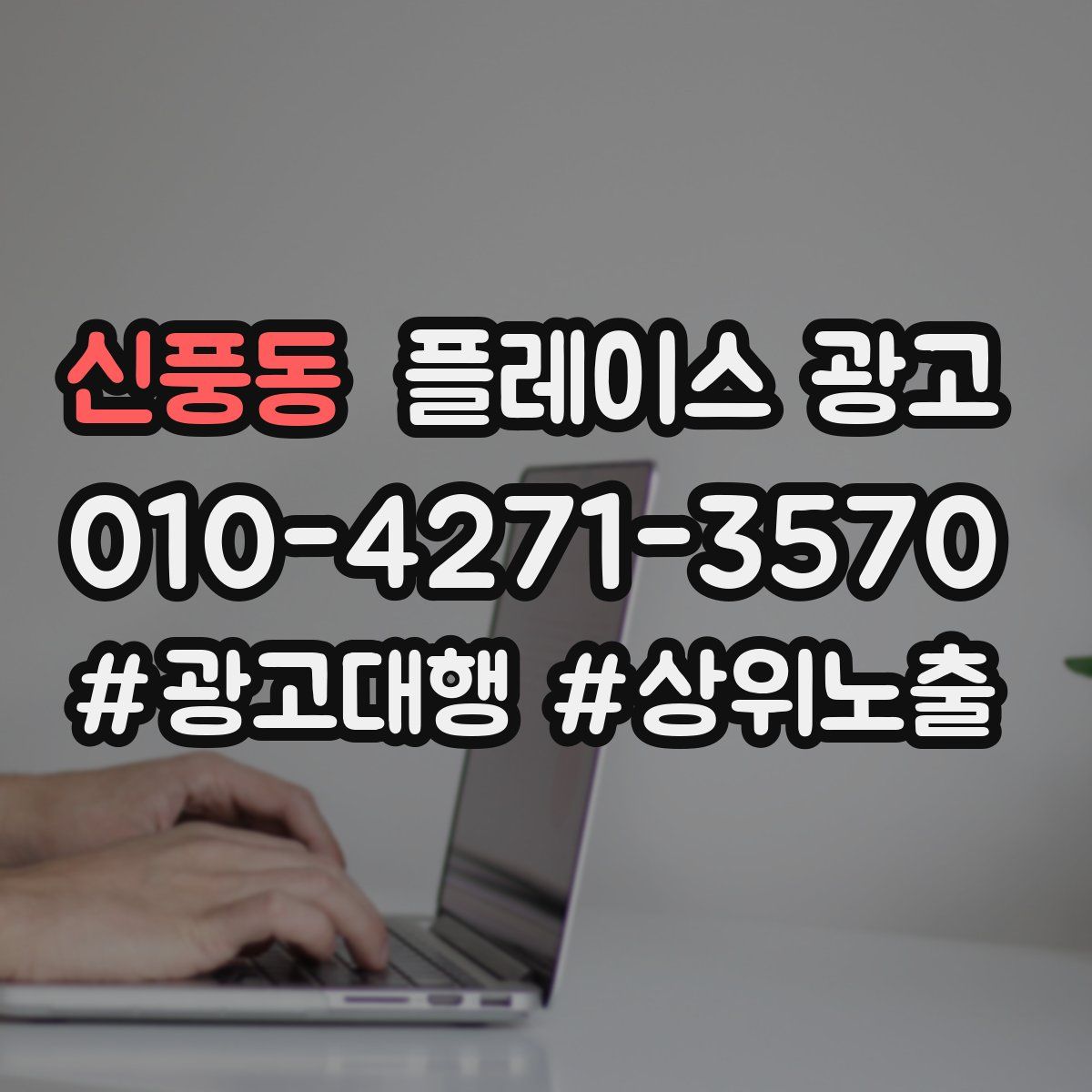 신풍동 플레이스 광고