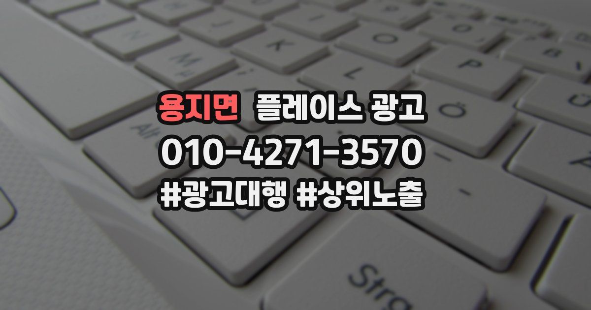 용지면 플레이스 광고