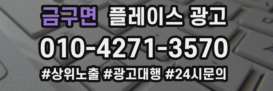 금구면 플레이스 광고