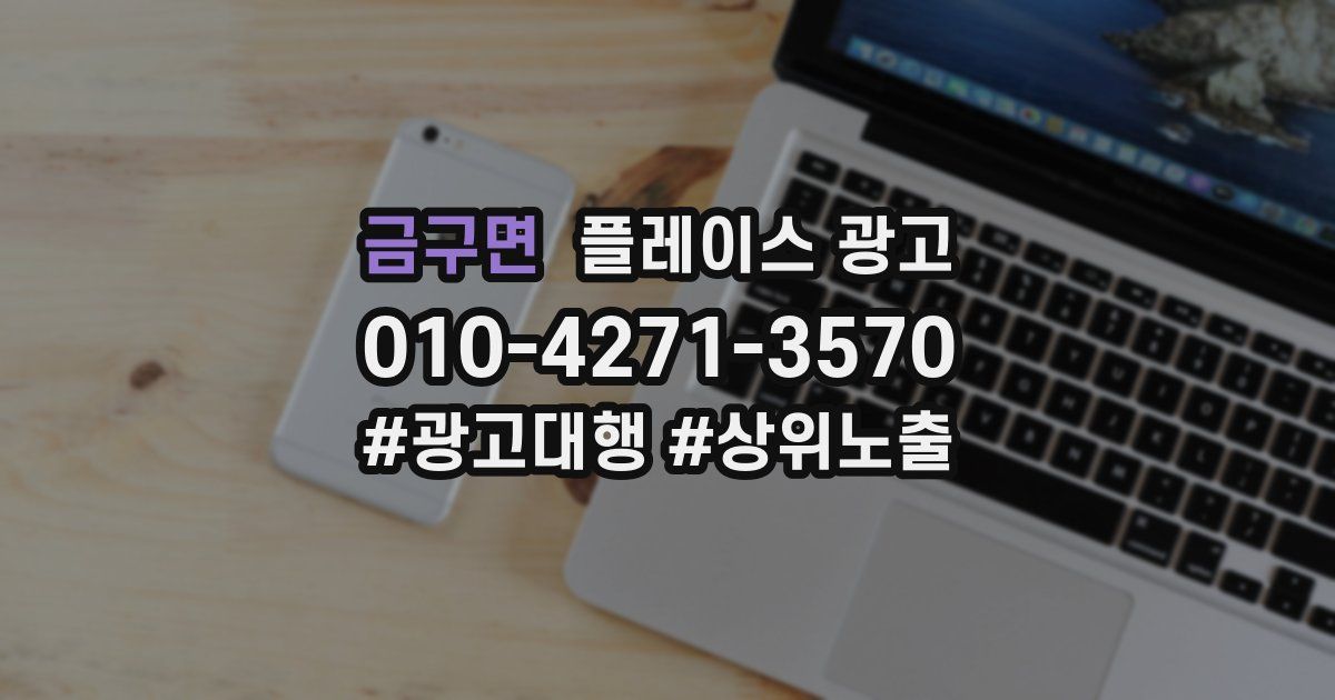 금구면 플레이스 광고