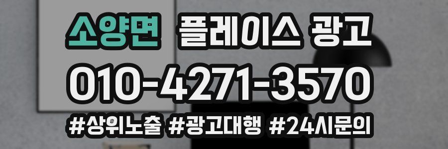 소양면 플레이스 광고