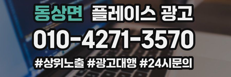 동상면 플레이스 광고