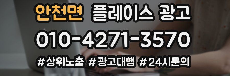 안천면 플레이스 광고