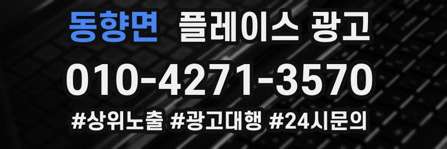 동향면 플레이스 광고