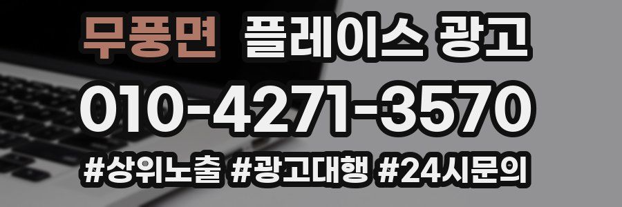 무풍면 플레이스 광고