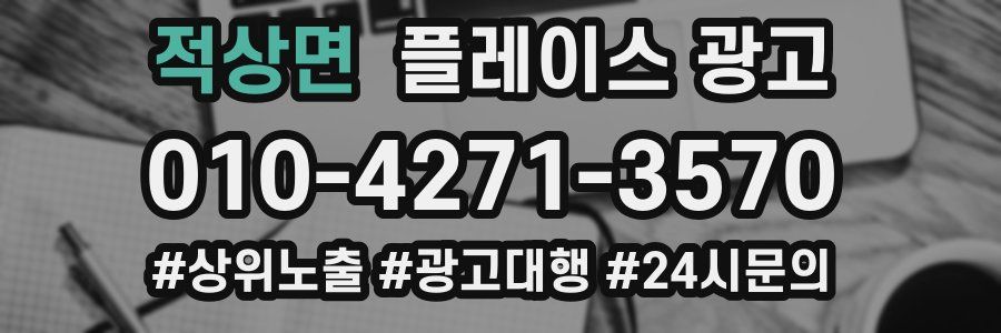 적상면 플레이스 광고