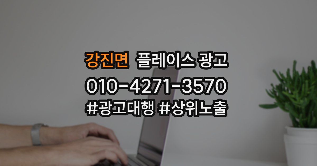 강진면 플레이스 광고