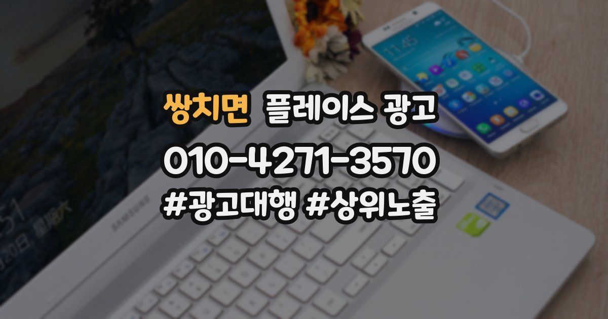 쌍치면 플레이스 광고