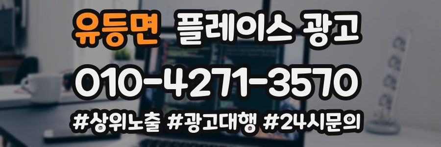 유등면 플레이스 광고