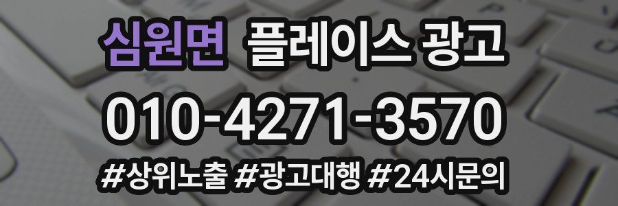 심원면 플레이스 광고