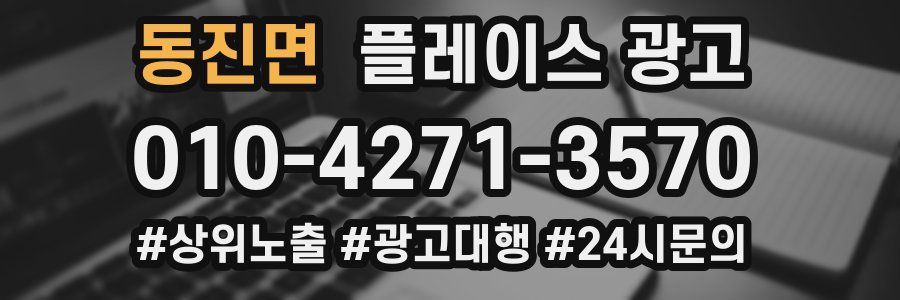 동진면 플레이스 광고