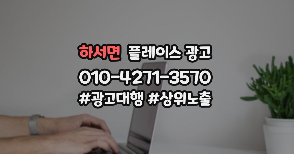 하서면 플레이스 광고