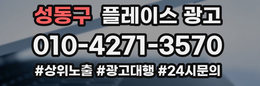성동구 플레이스 광고