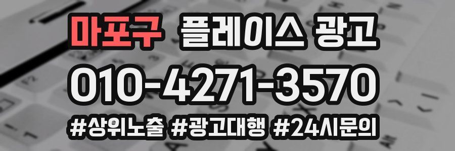 마포구 플레이스 광고