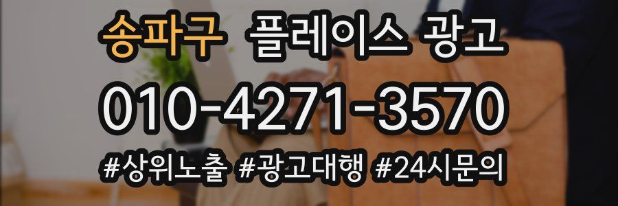 송파구 플레이스 광고