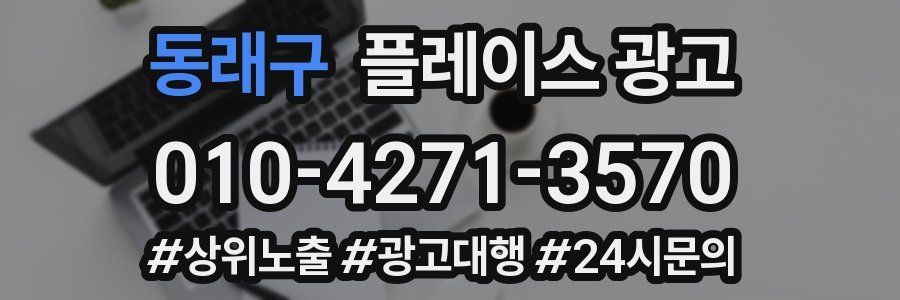 동래구 플레이스 광고