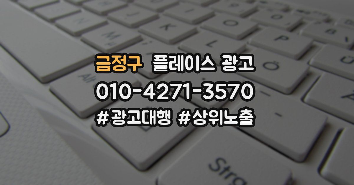 금정구 플레이스 광고