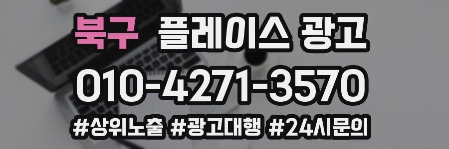 북구 플레이스 광고
