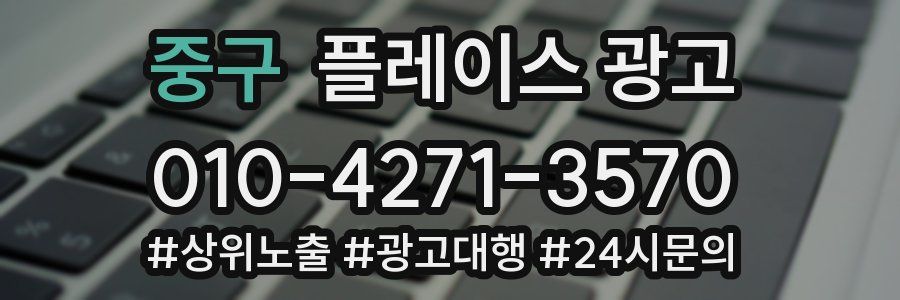 중구 플레이스 광고